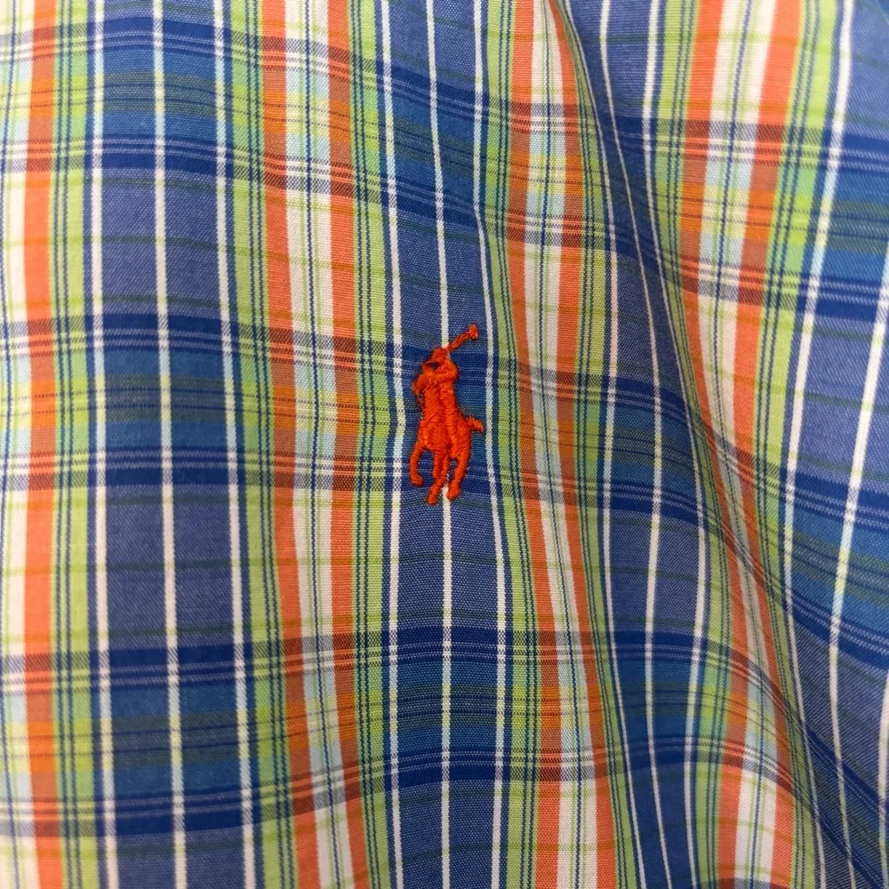 Ralph Lauren Boy’s Plaid Short Sleeve Button Down Size L 16/18
